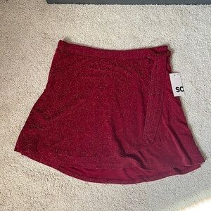 Faux wrap skirt